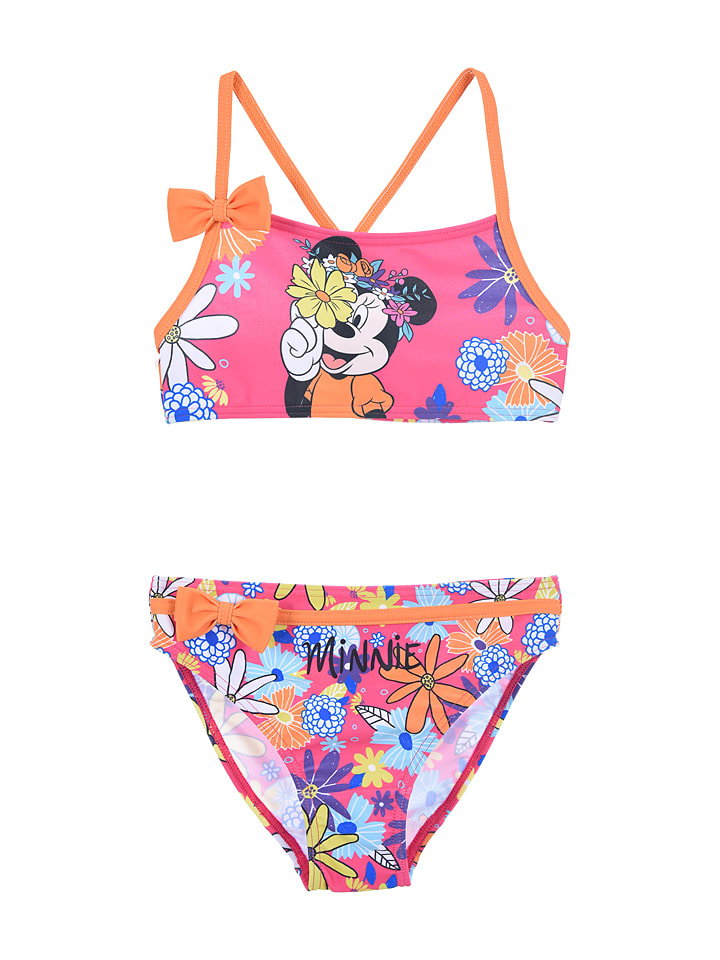 MINNIE MOUSE Bikini "Minnie" w kolorze różowym ze wzorem