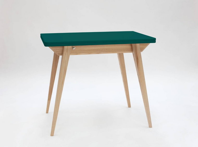Stół ENVELOPE Rozkładany 90x65cm Zielony Butelkowy