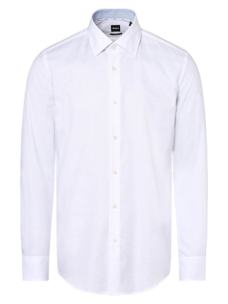 BOSS - Koszula męska łatwa w prasowaniu  H-HANK-kent-C3-214, biały