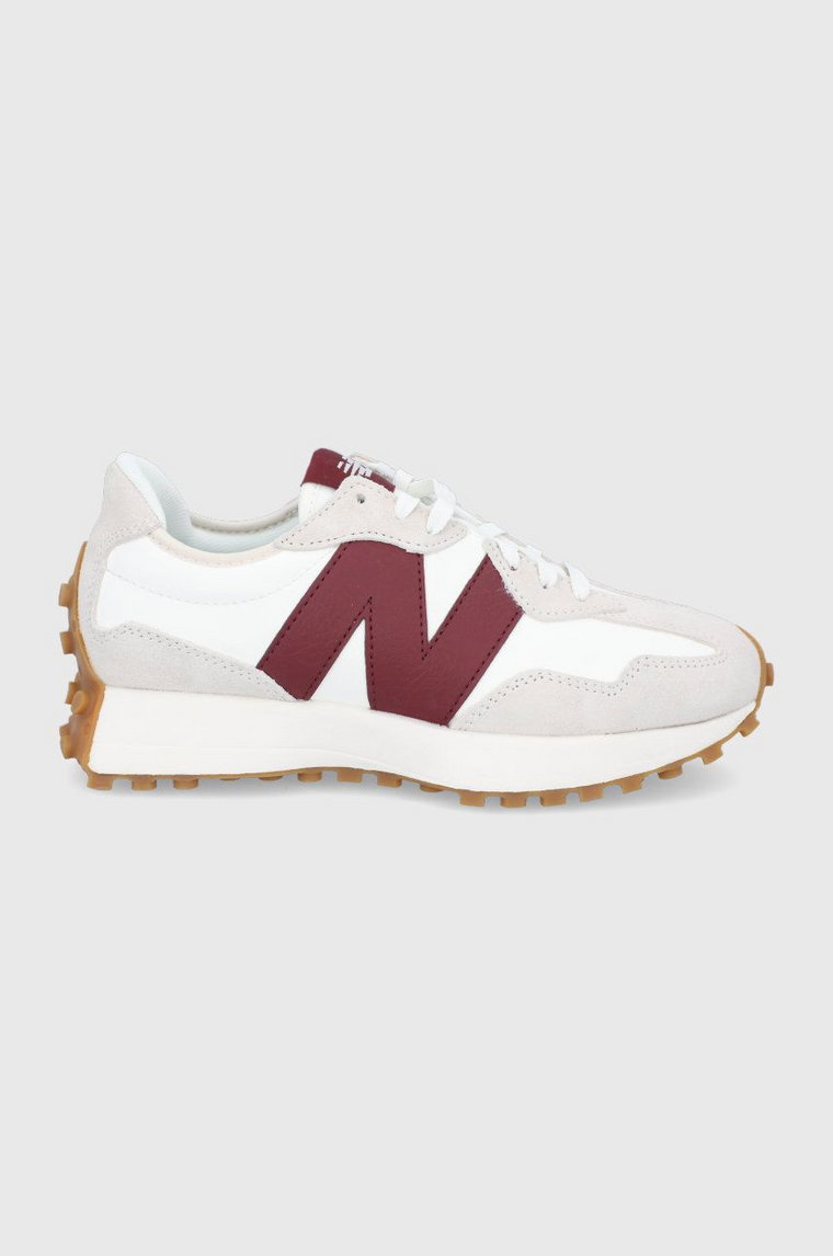 New Balance Buty kolor biały na płaskiej podeszwie WS327KA