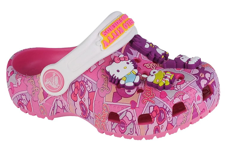 Crocs Hello Kitty and Friends Classic Clog 208025-680, Dla dziewczynki, Różowe, klapki, syntetyk, rozmiar: 19/20
