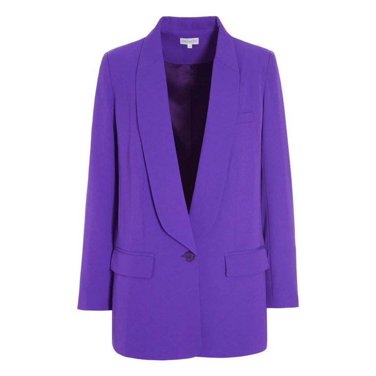 Stylowy Electric Purple Blezer Dea Kudibal