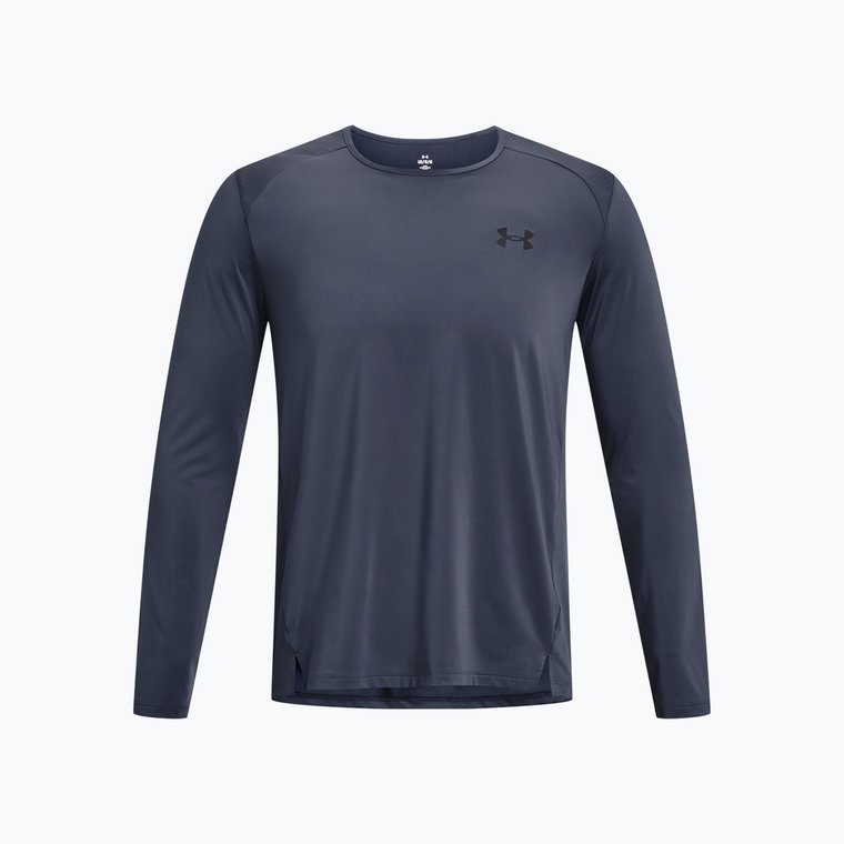 Longsleeve treningowy męski Under Armour Armourprint downpour gray/black | WYSYŁKA W 24H | 30 DNI NA ZWROT