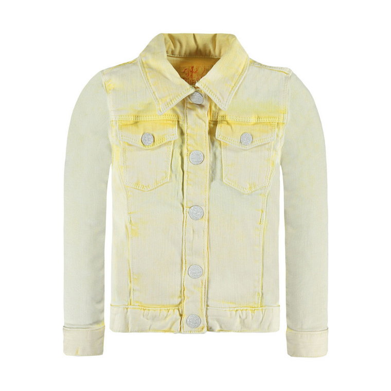 Kanz, Kurtka dziewczęca jeansowa, żółta, rozmiar 134