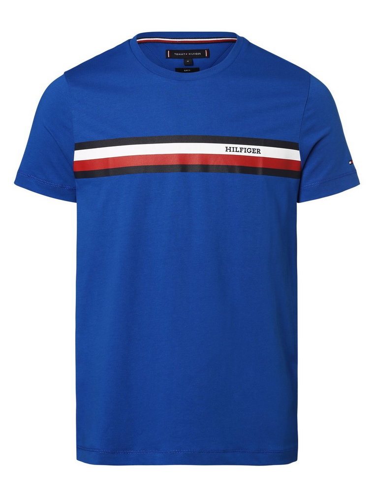 Tommy Hilfiger - T-shirt męski, niebieski