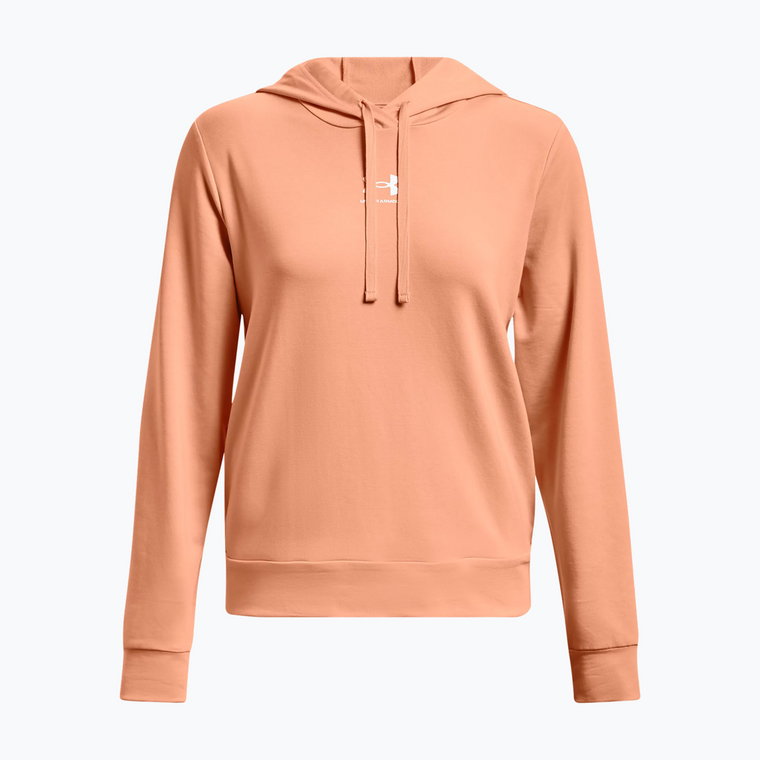 Bluza damska Under Armour Rival Terry Hoodie mellow orange/white | WYSYŁKA W 24H | 30 DNI NA ZWROT