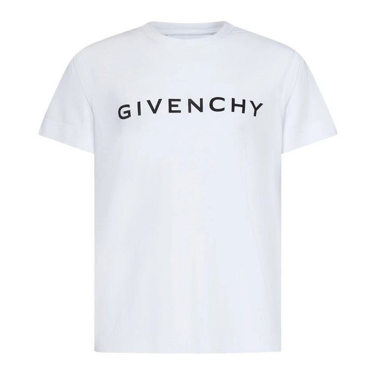 Klasyczna biała koszulka z nadrukiem Archetypu Givenchy