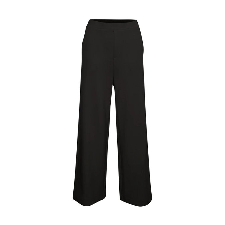 Stylowe szerokie spodnie w kolorze czarnym InWear