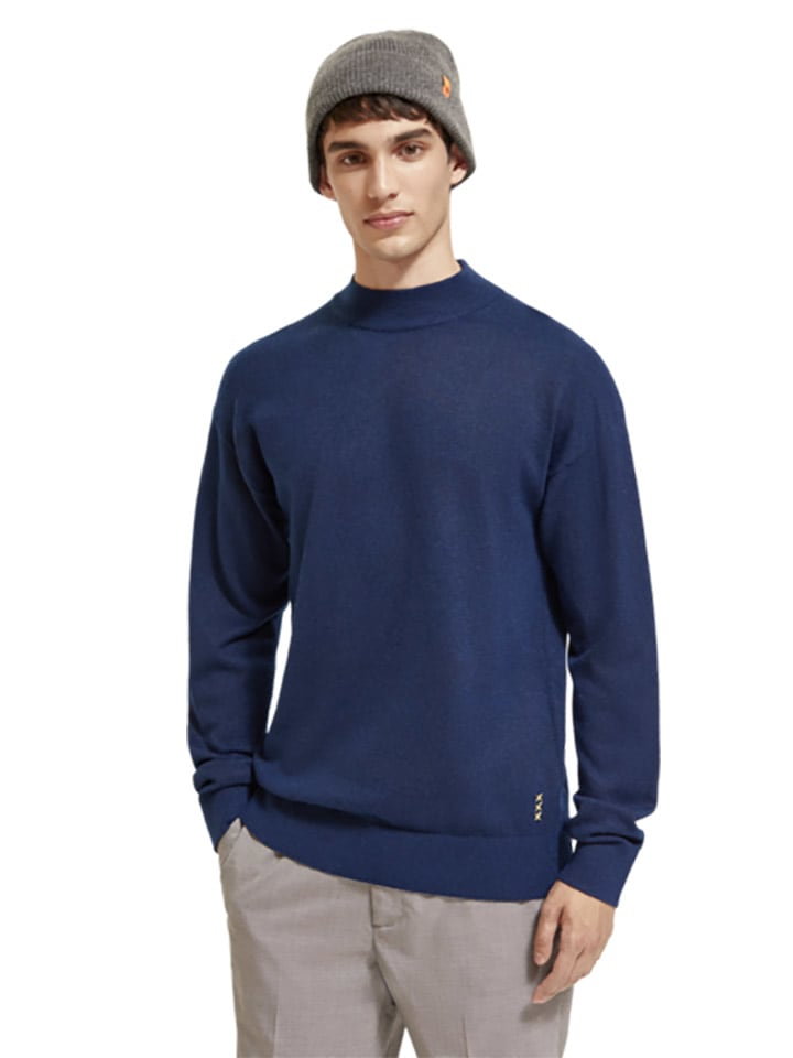 Scotch & Soda Sweter w kolorze granatowym