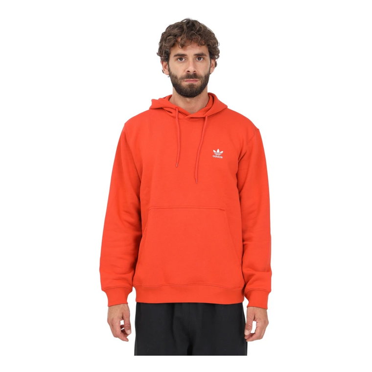 Męska Pomarańczowa Bluza z Kapturem Trefoil Essentials Adidas Originals