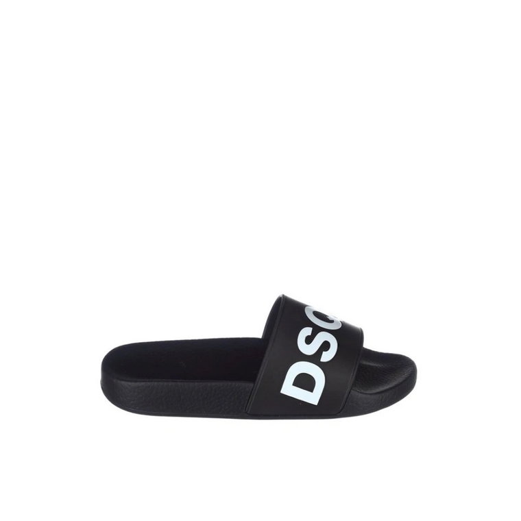 Czarne Dune Sliders dla Kobiet Dsquared2