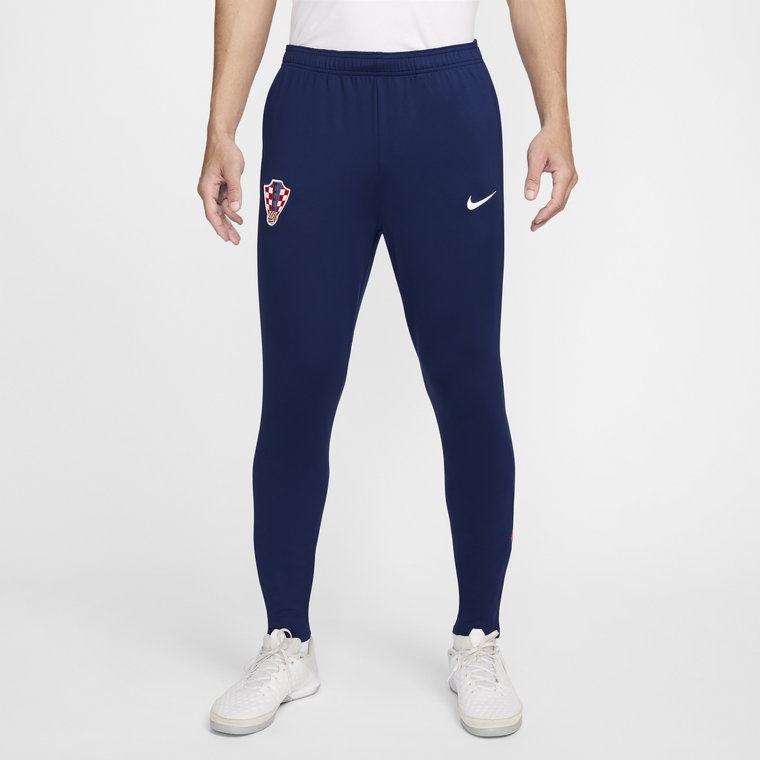 Męskie spodnie piłkarskie Nike Dri-FIT Chorwacja Strike - Niebieski