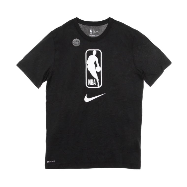 NBA Logo Czarno-Biały T-shirt Nike