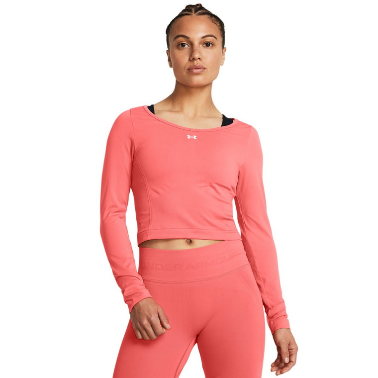 Damski longsleeve treningowy Under Armour UA Vanish Seamless LS - łososiowy