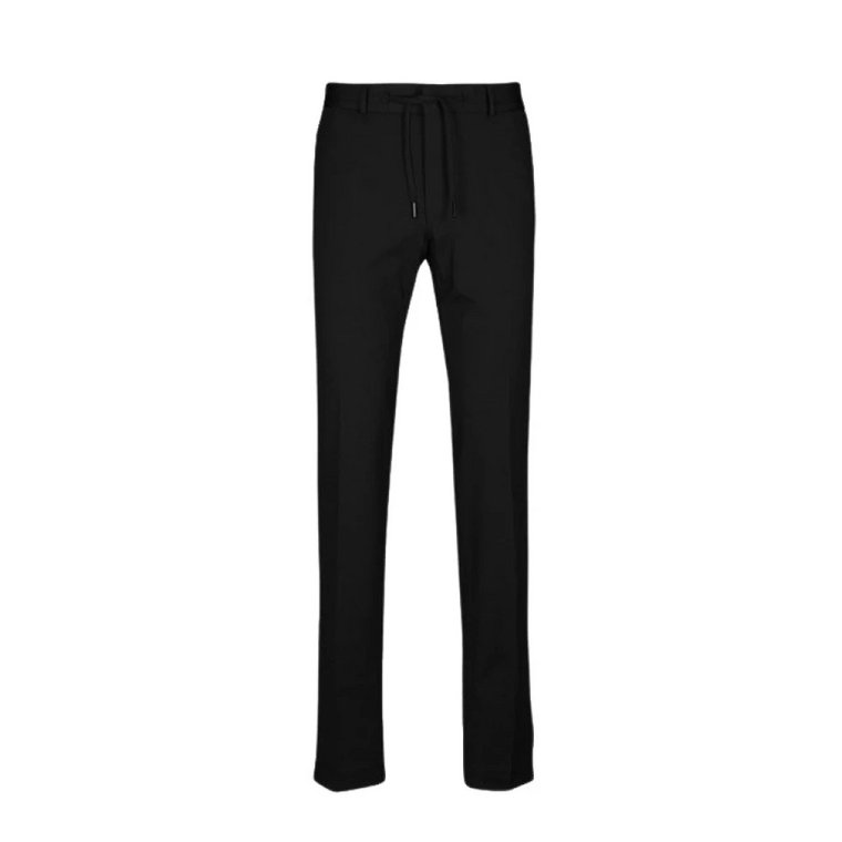 Czarne Spodnie Regular Fit Karl Lagerfeld