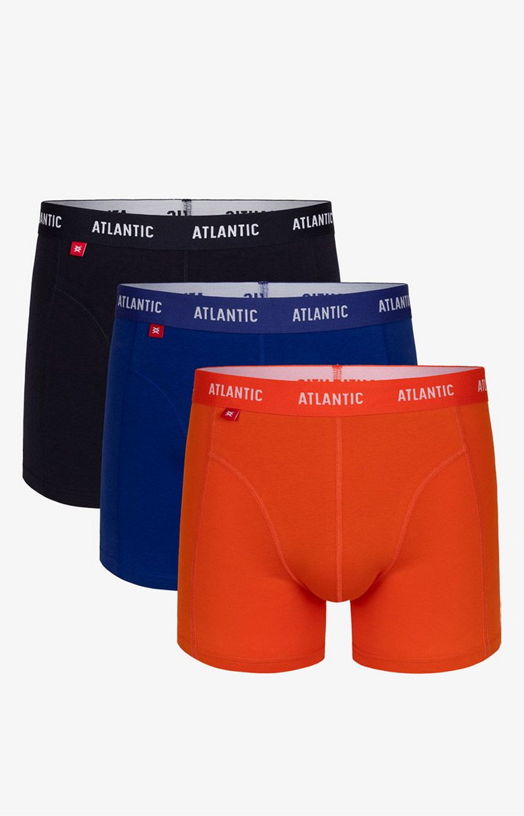 3-pack Bawełniane bokserki męskie Comfort 3MH-047/01, Kolor multicolour, Rozmiar M, ATLANTIC