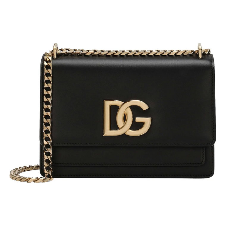 Złota torba z łańcuchem Dolce & Gabbana