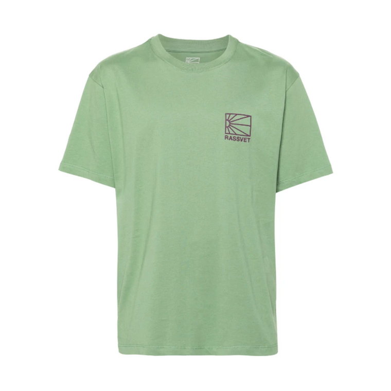Zielony T-shirt Mini Logo Rassvet