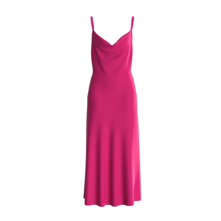 Akilina Jurk Fuchsia Sukienka Maxi Guess