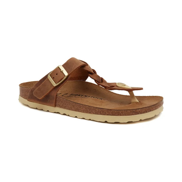 Birkenstock Skórzane japonki Gizeh Braided LEOI