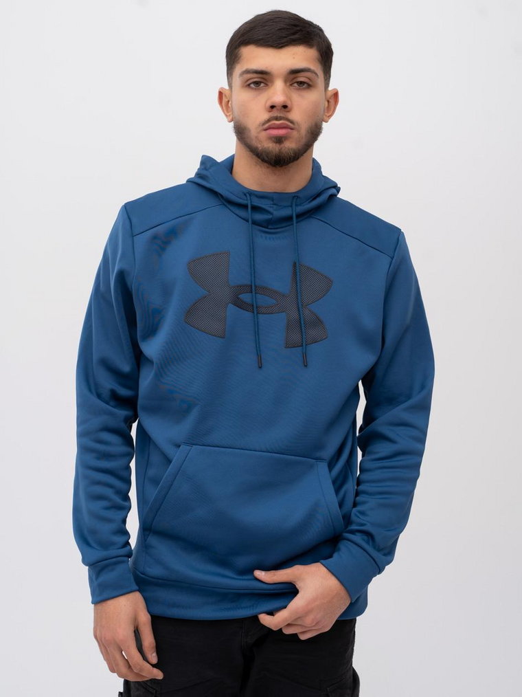 Bluza Z Kapturem Under Armour Fleece Big Logo Ciemna Niebieska