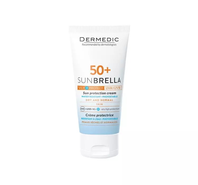 DERMEDIC SUNBRELLA KREM OCHRONNY CERA NORMALNA I SUCHA SPF50+ 50ML