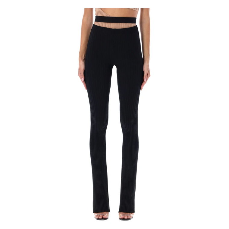 Women Clothing Leggings Czarny Aw22 Andrea Adamo