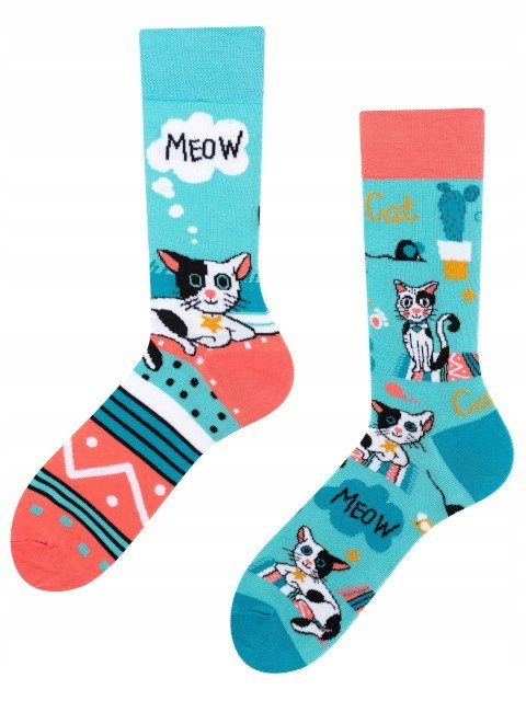 Skarpety kolorowe Todo Socks Cats Koty Mysz 43-46