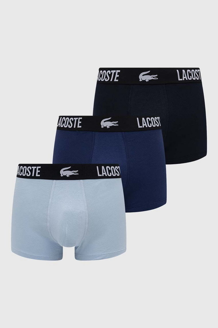 Lacoste bokserki 3-pack męskie kolor granatowy