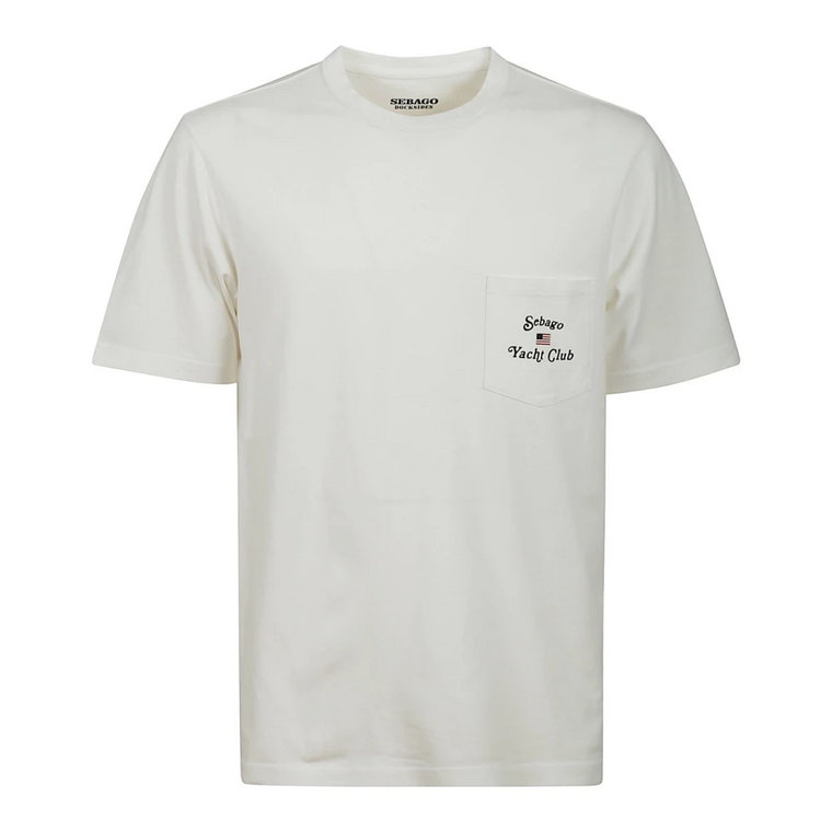 Howland T-Shirt, Biała Bawełniana Koszulka Casual Sebago