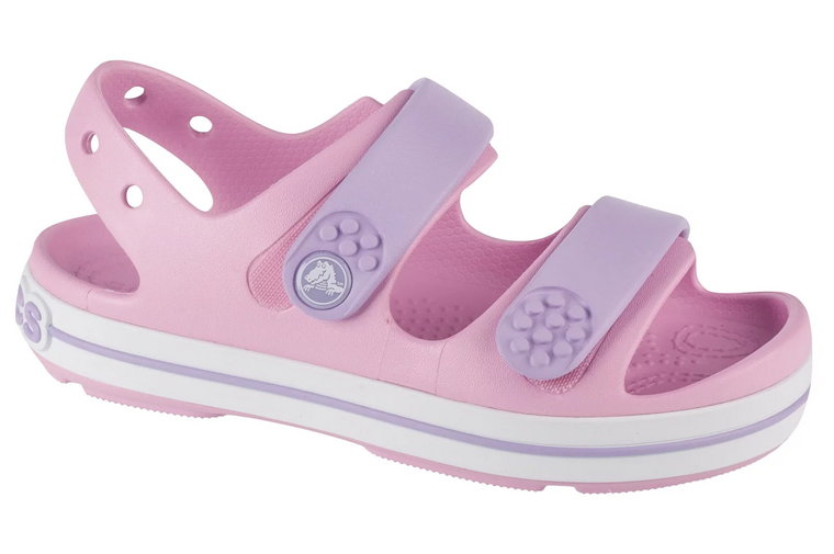 Crocs Crocband Cruiser Sandal K 209423-84I, Dla dziewczynki, Różowe, sandały, syntetyk, rozmiar: 28/29