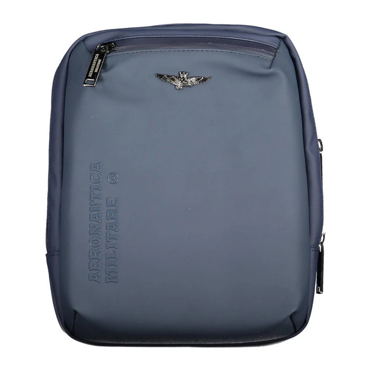 Blue Polyester Shoulder Bag Aeronautica Militare