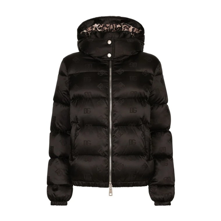 Czarna Parka Damska Dolce & Gabbana