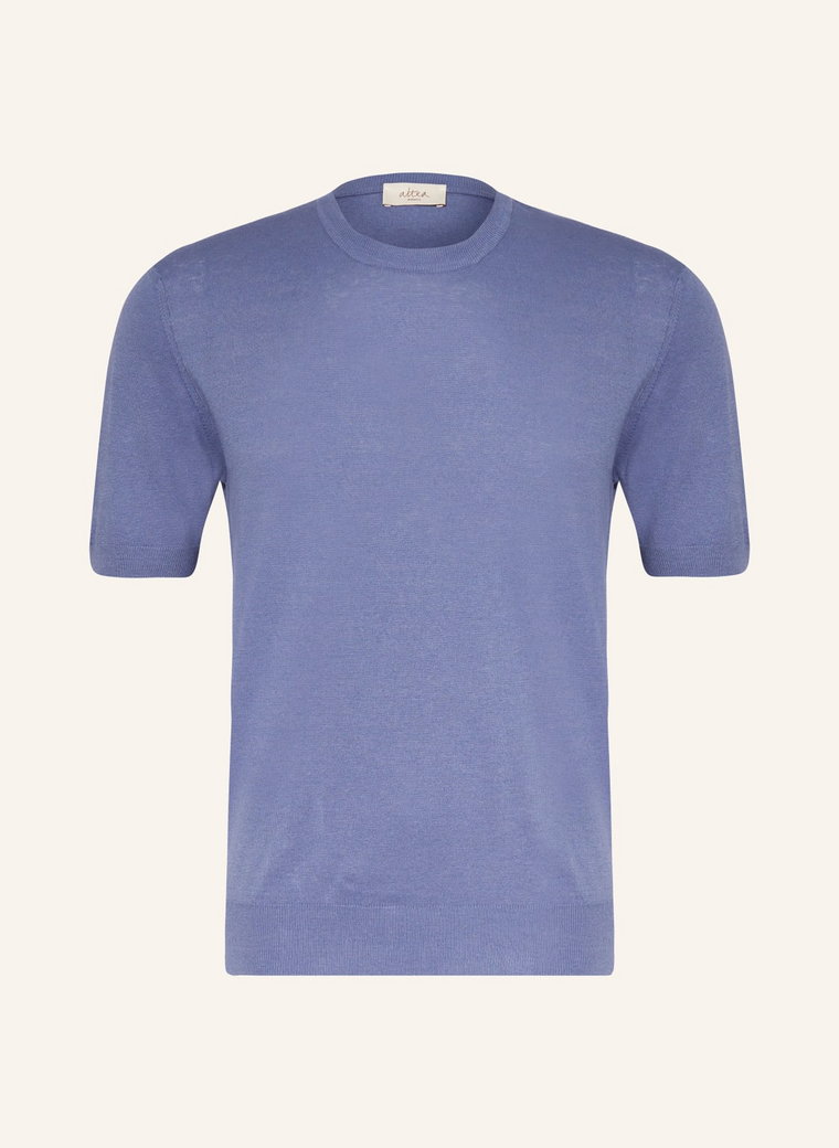 Altea Dzianinowa Koszulka Z Dodatkiem Lnu blau