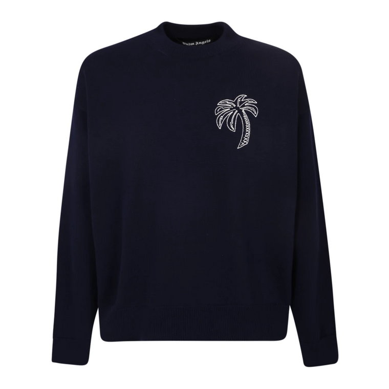 Tropikalny Sweter z Bawełny Palm Angels