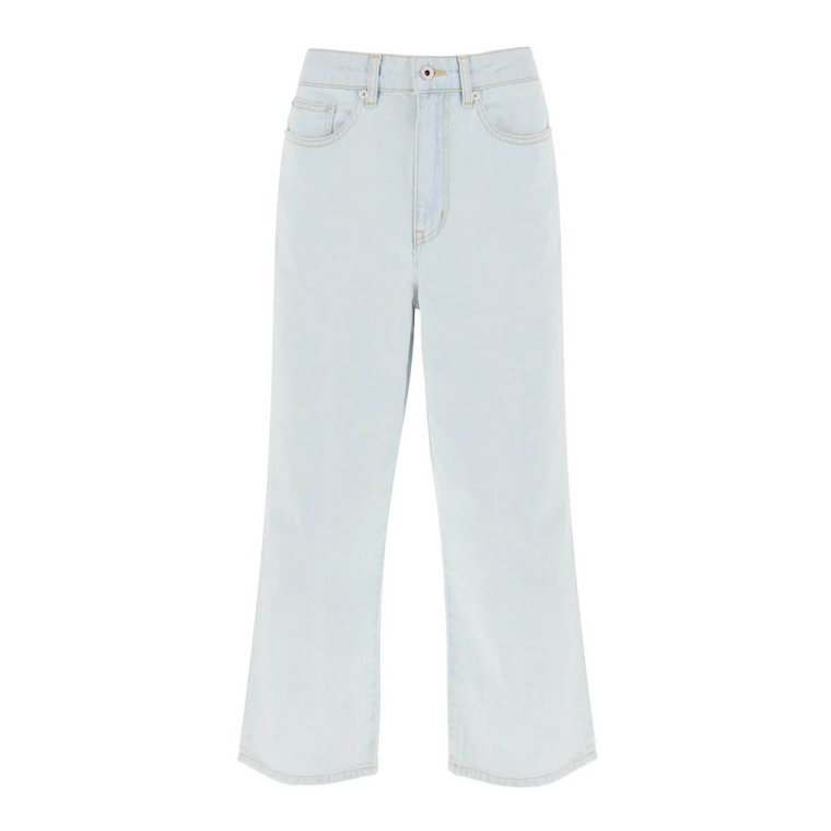Sumire Wide Leg Cropped Jeans Kenzo