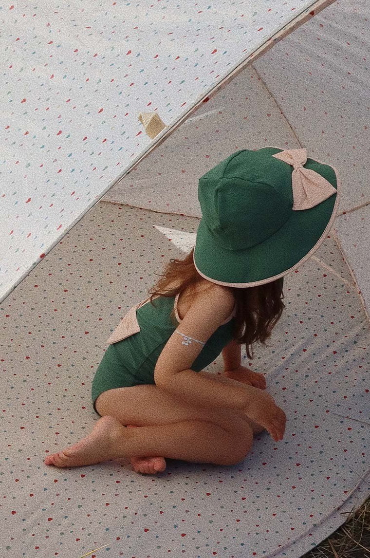 Konges Sløjd kapelusz dziecięcy kolor zielony