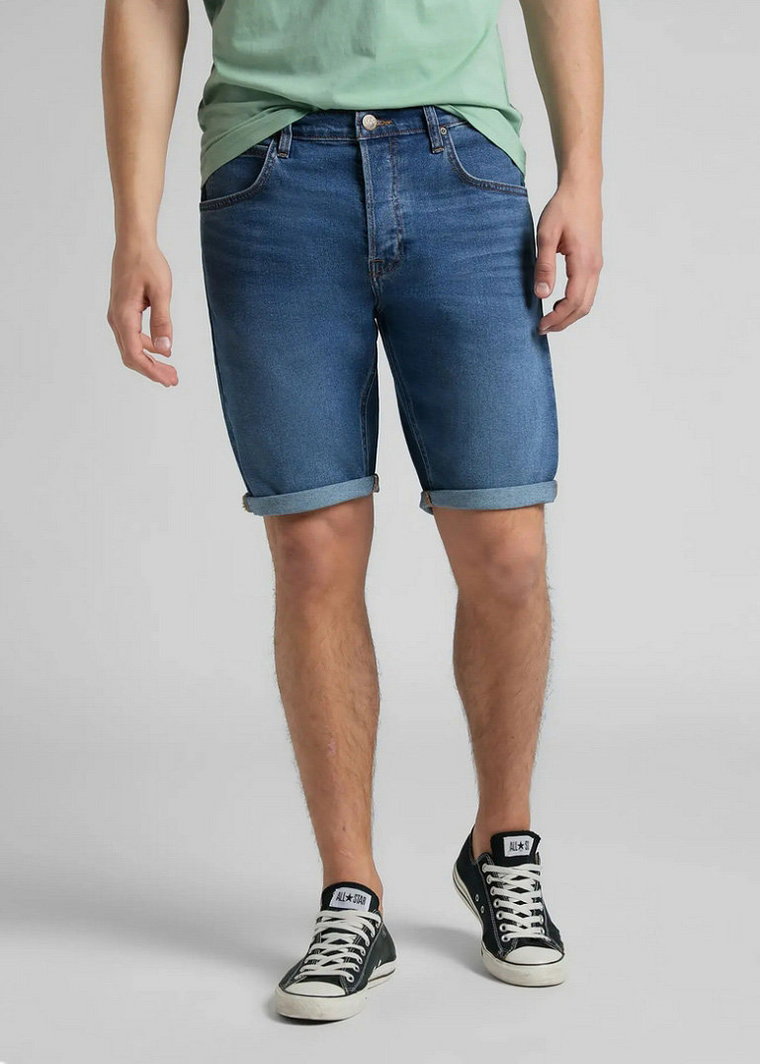 LEE 5 PKT SHORT MĘSKIE SZORTY KRÓTKIE SPODENKI MID WORN L73EGMYG