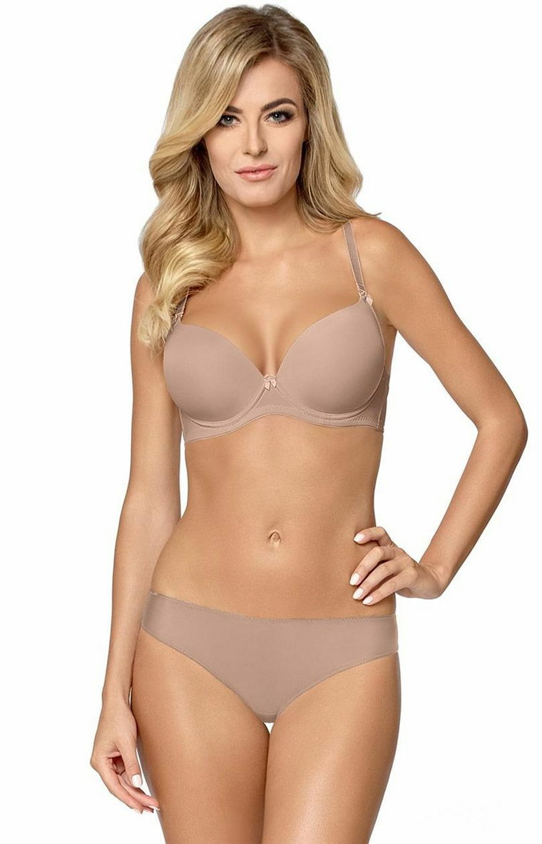 Ida biustonosz super push-up, Kolor mocca, Rozmiar 65E, Mefemi