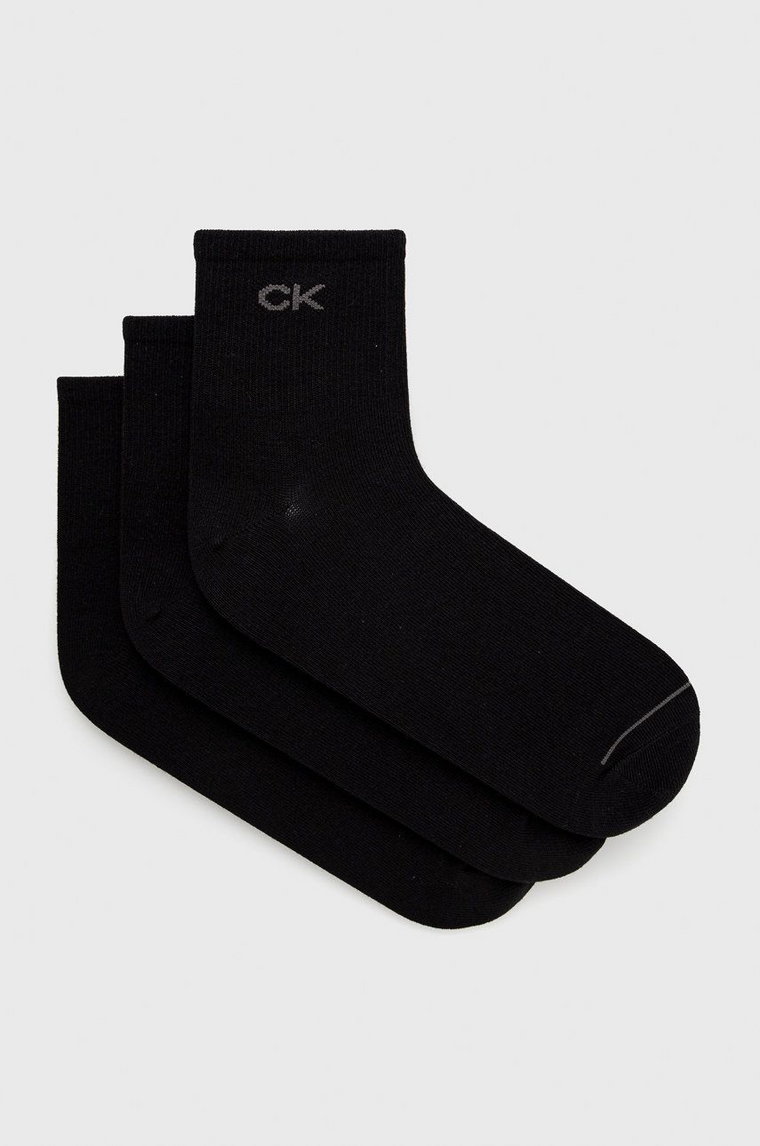 Calvin Klein Skarpetki (3-pack) męskie kolor czarny