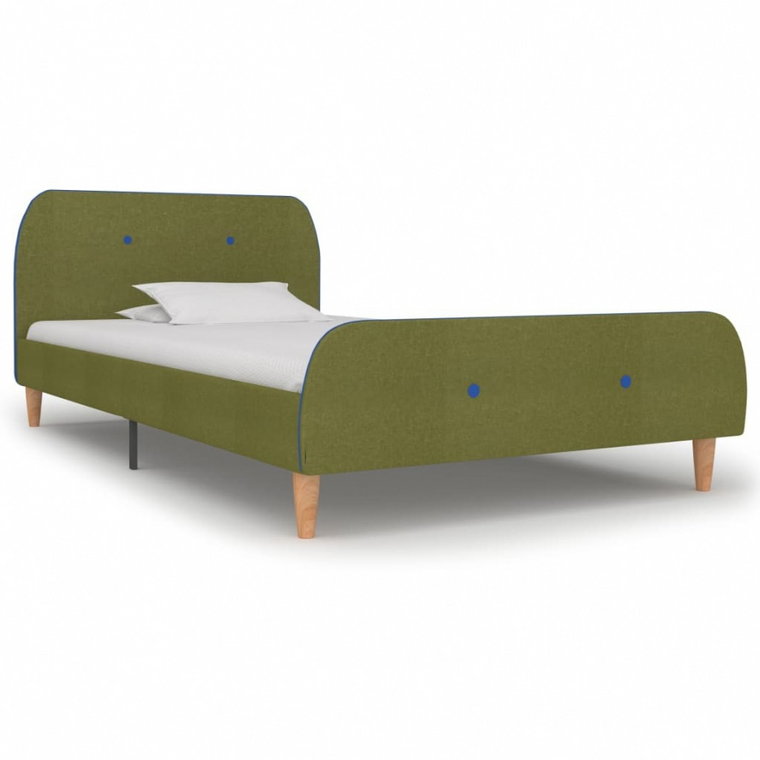Rama łóżka, zielona, tapicerowana tkaniną, 90 x 200 cm kod: V-280931