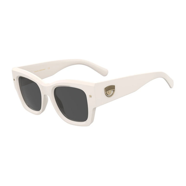 Square Oversized Sunglasses with Eyelike Logo and 3D Motif Chiara Ferragni Collection
