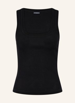 Jacquemus Top Le Debardeur Gros Grain schwarz