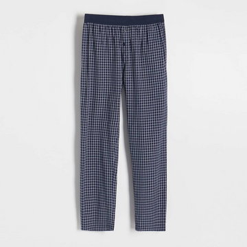 Reserved - Spodnie piżamowe w kratę - Granatowy