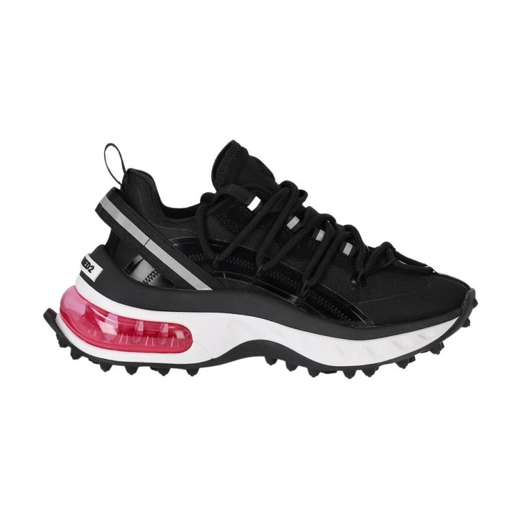 Bubble Czarno-różowe Sneakersy Dsquared2