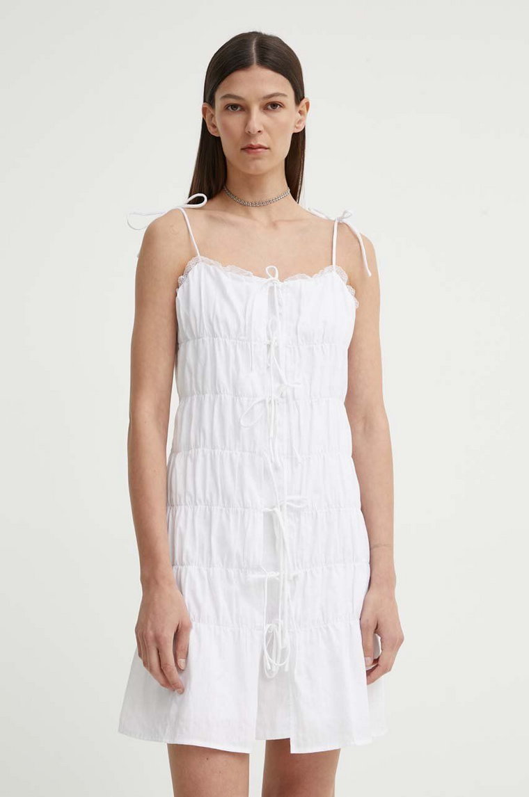 Résumé sukienka bawełniana BernadetteRS Short Dress kolor biały mini prosta 121691175