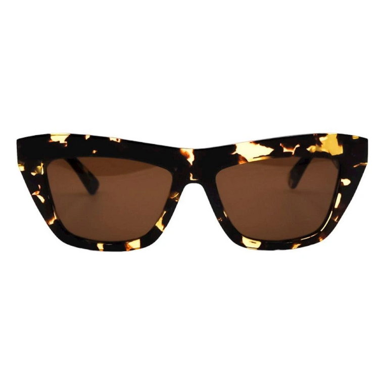 Brązowe okulary przeciwsłoneczne w kształcie kwadratu Bottega Veneta