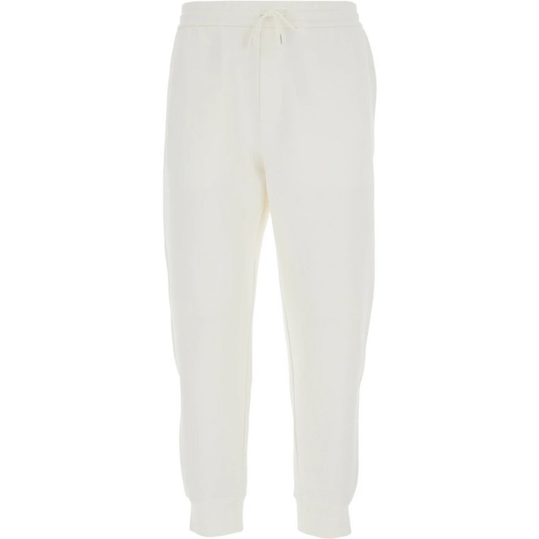 Białe Naturalne Lekkie Spodnie Emporio Armani