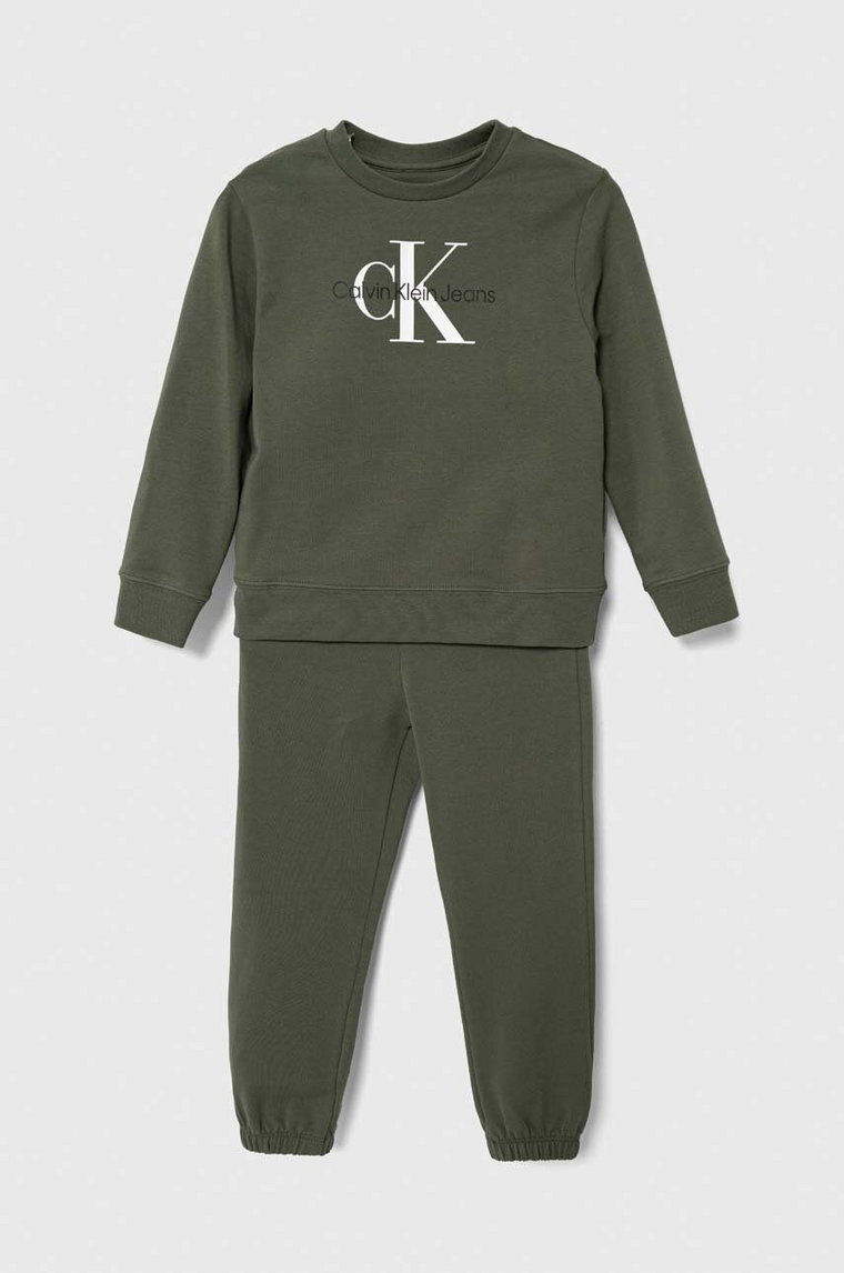 Calvin Klein Jeans dres dziecięcy kolor zielony