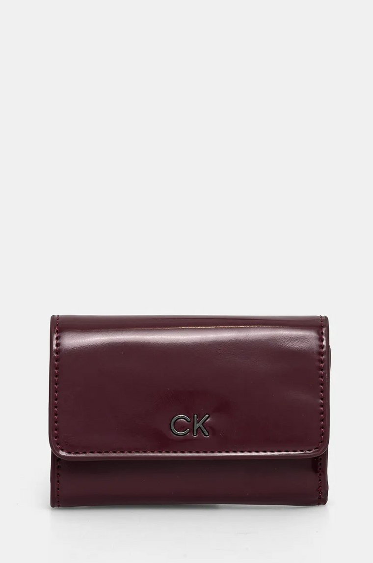 Calvin Klein portfel damski kolor fioletowy K60K612425